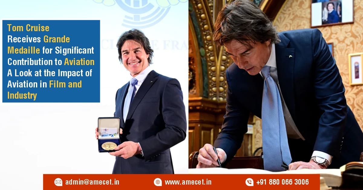 Tom Cruise Receives Grande Medaille for Significant Contribution to Aviation A Look at the Impact of Aviation in Film and Industry Tom Cruise Receives Grande Medaille for Significant Contribution to Aviation A Look at the Impact of Aviation in Film and Industry