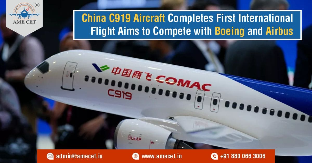 China C919 Aircraft Completes First International Flight Aims to Compete with Boeing and Airbus China C919 Aircraft Completes First International Flight Aims to Compete with Boeing and Airbus