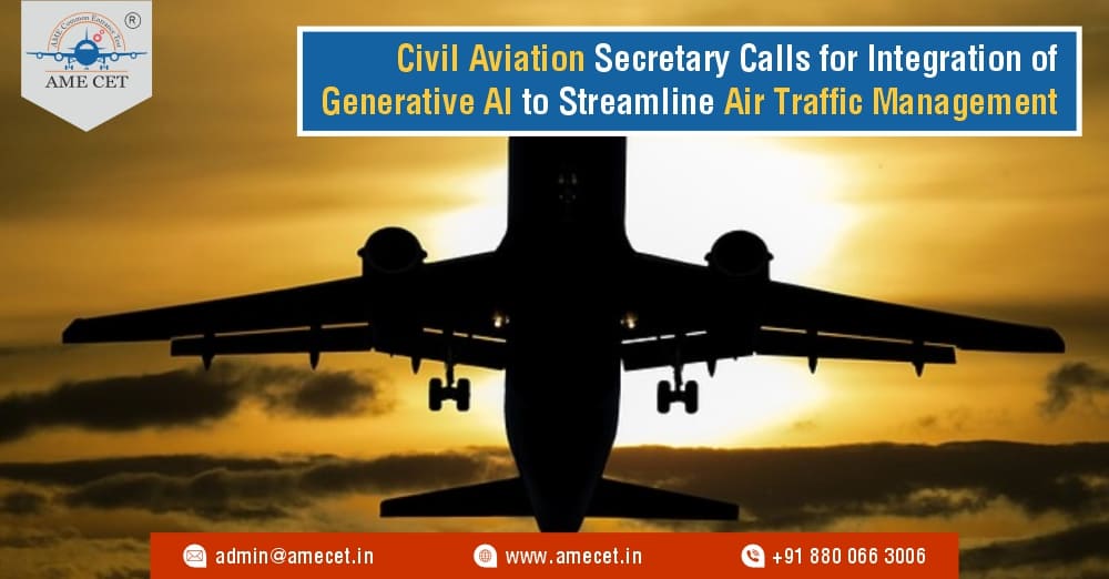 Civil Aviation Secretary Calls for Integration of Generative AI to Streamline Air Traffic Management
