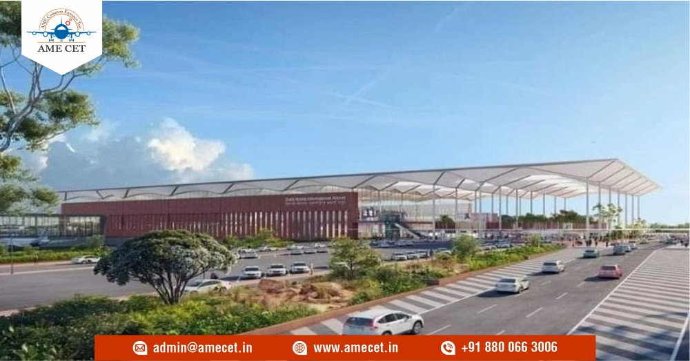 The Noida airport plans to start operating in October next year with 62 domestic and 2 international flights. Big airlines like IndiGo and Air India want to use this airport. The Noida airport plans to start operating in October next year with 62 domestic and 2 international flights. Big airlines like IndiGo and Air India want to use this airport.