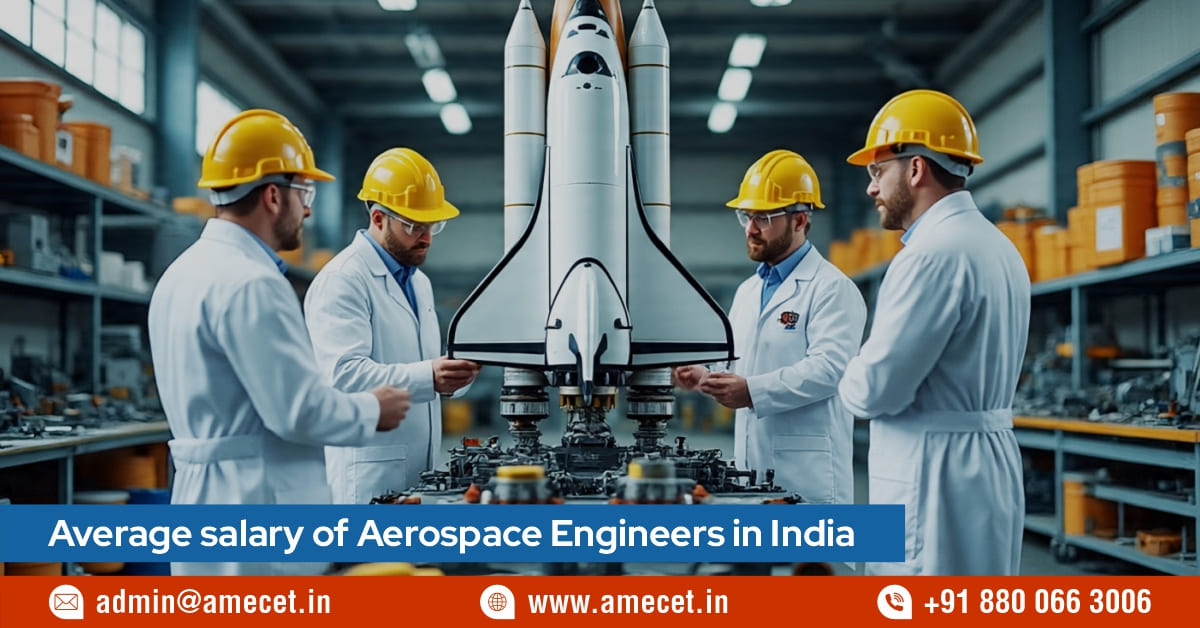 Average salary of Aerospace Engineers in India.